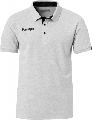 Trainerpolo (alternativ - männliche Form) - Kempa Prime Polo Shirt grau mélange-schwarz (200215903)