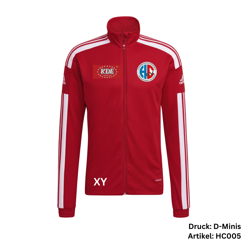 Trainingsjacke/Hoodie Spieler (alternativ) - Adidas Kinder Trainingsjacke Squadra 21 rot-weiß (GP6458)