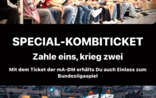 Ticketsonderaktion- Shuttel Busse in die Arena